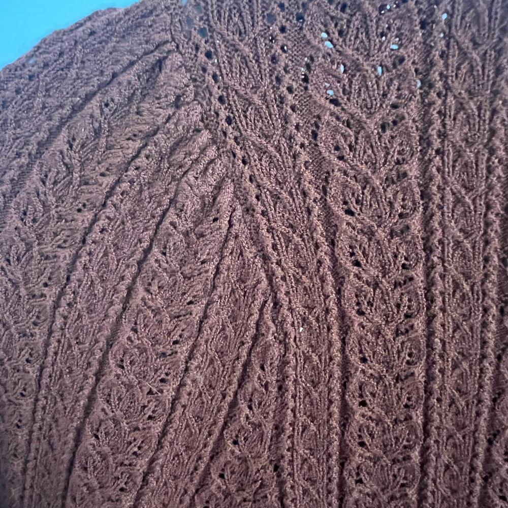 Sezane brown Ribbed Buttoned Sweater - Picture 7 of 8